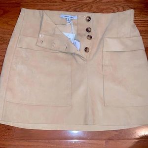 Suede button up skirt (never worn)